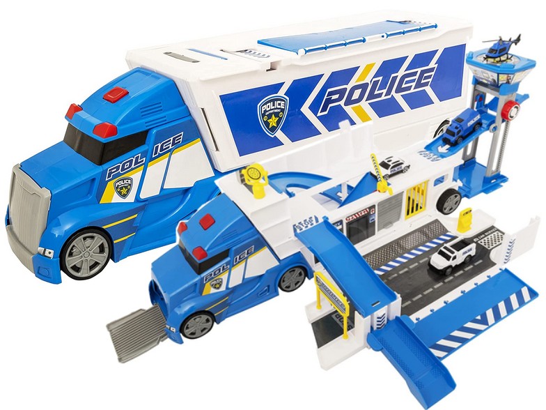 

Teamsterz Policja Rozkładany Transporter +5 Autek