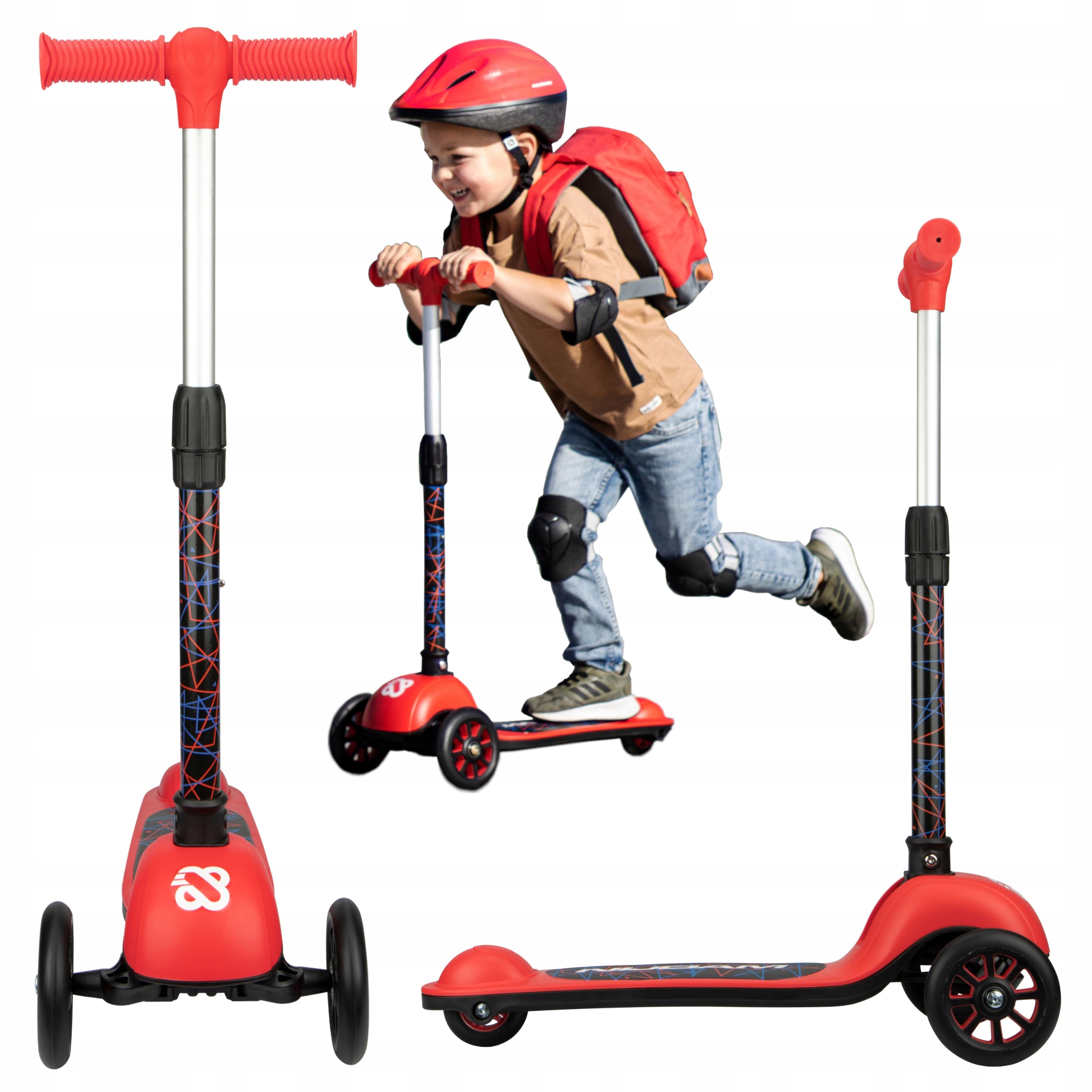 Hulajnoga trójkołowa dla dzieci balansowa składana Nijdam 50kg