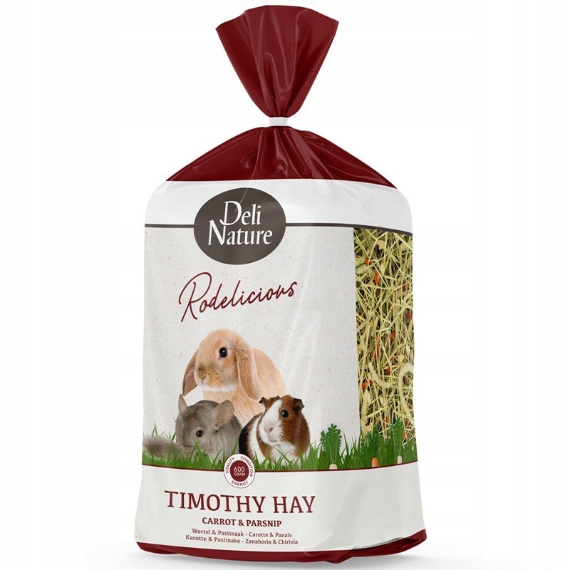 Levně Deli Nature Rodelicious Timothy Hay Carrot & Parsnip – seno tymotka s