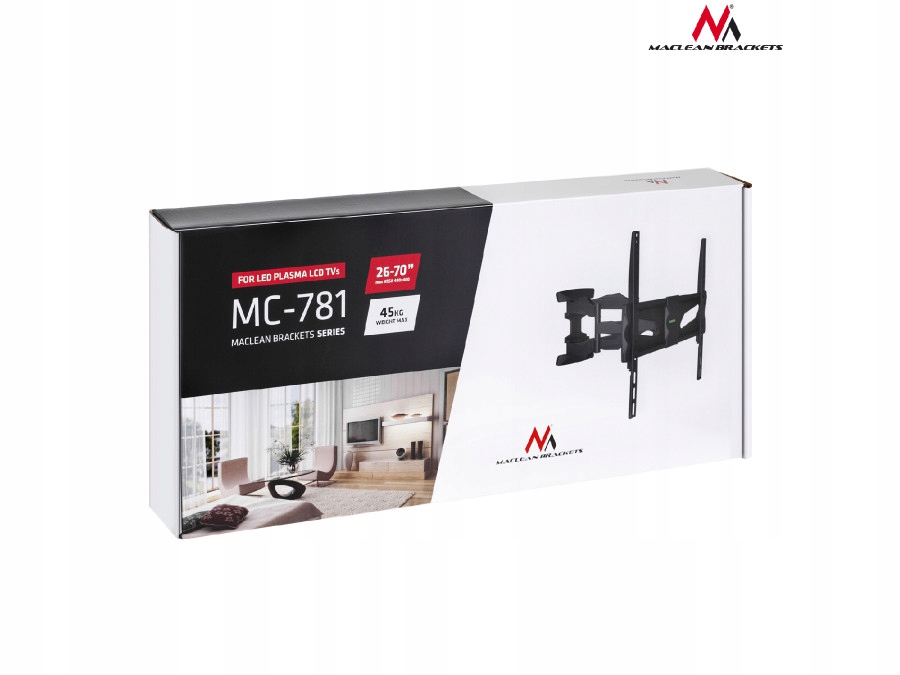 OBROTOWY UCHWYT DO TELEWIZORA TV WIESZAK LED LCD Typ Obrotowy Uchylny