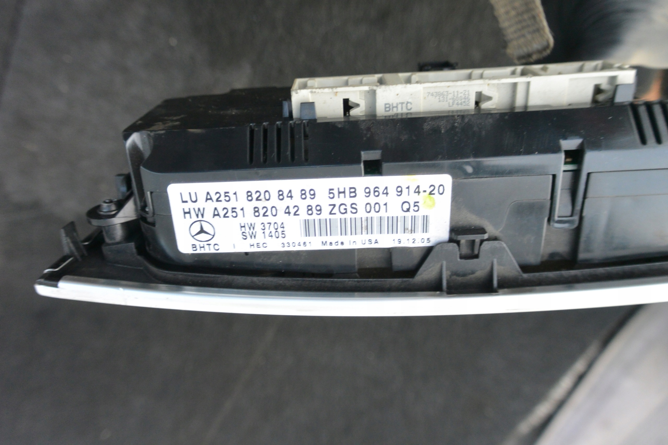 Unite commande clima DEKOR MERCEDES-BENZ ML-KLASA GL W164 X164 A2518208489