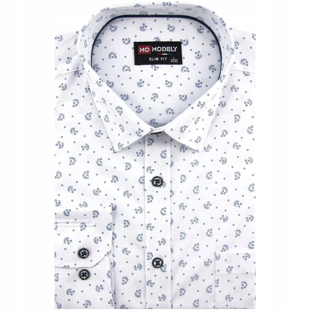 Duża Koszula Męska Wizytowa do garnituru biała Duże rozmiary H297