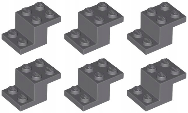 

Lego 18671 Płytka Łamana szara ciemna (10g) 6 szt.