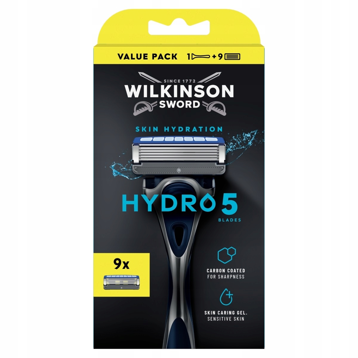 Wilkinson Hydro 5 Skin Hydration holicí strojek s 5 břity a 9 náplněmi