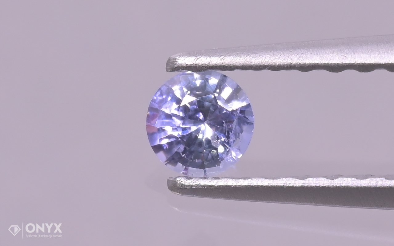 Fazetovaný safír kulatý fi 3 mm