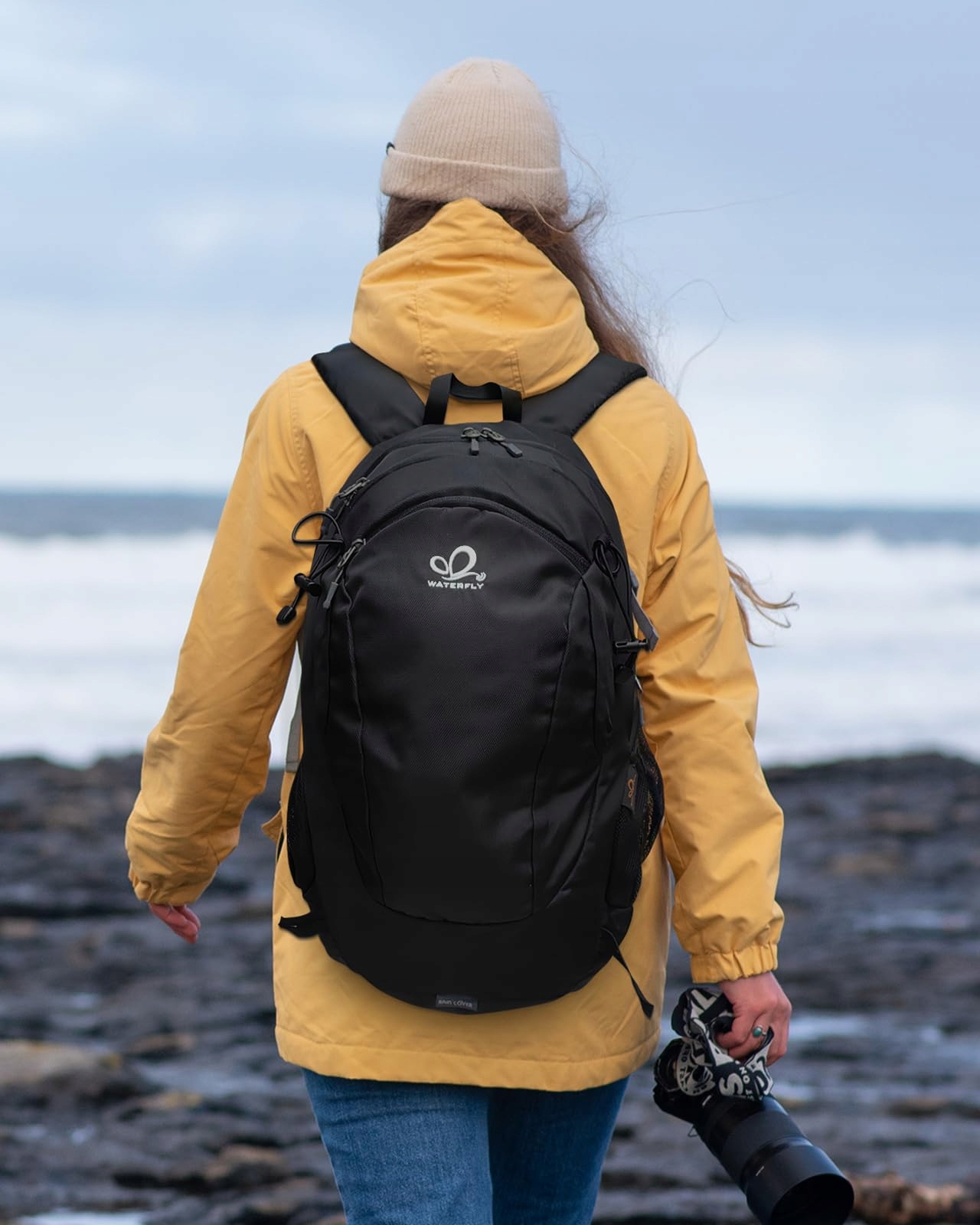 WATERFLY Plecak Turystyczny 30L Wodoodporny Trekkingowy Unisex — miniatura 7