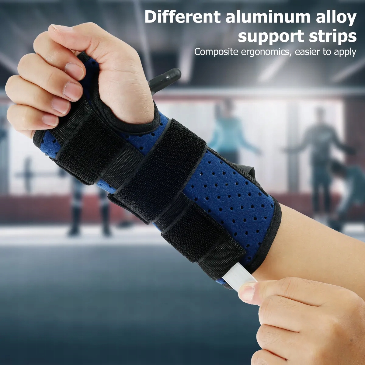 Carpal Tunnel Wrist Support Pads Brace Sprain Forearm Metal Splint