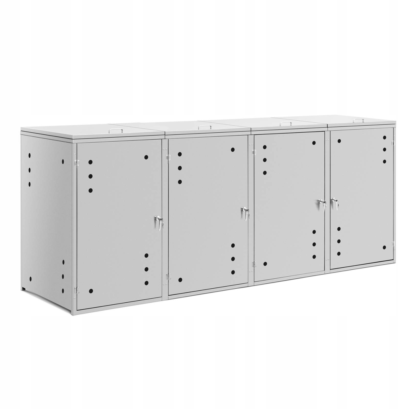 Levně Box Na Popelnice 4 X 240 L Větrací Otvory