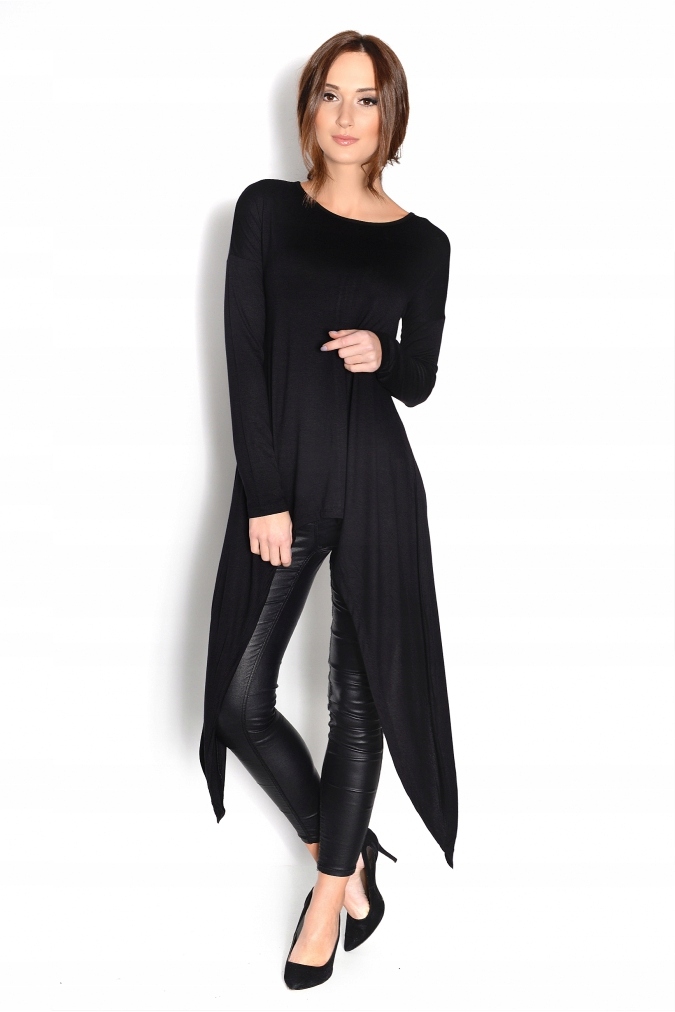 Asymetryczna prosta tunika dłuższe boki, 2XL/3XL