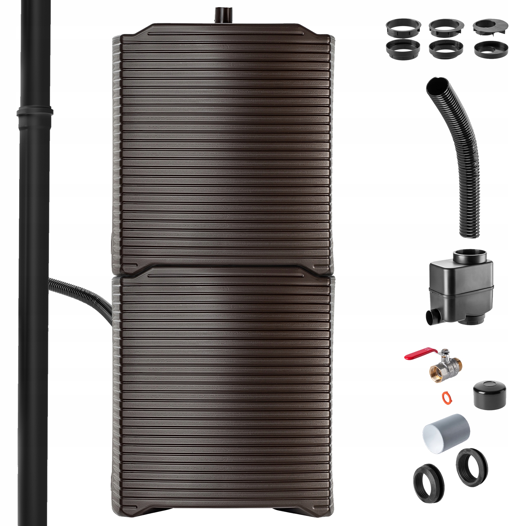 Nádržka Na Dažďovú Vodu 250 L Dažďová Súprava Plastová Modulárna Sada