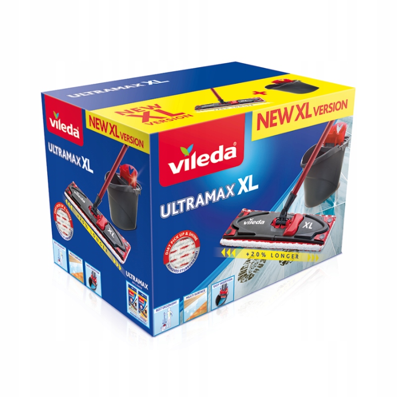 

Zestaw Vileda Ultramax Box XL Mop Wiadro Wyciskacz