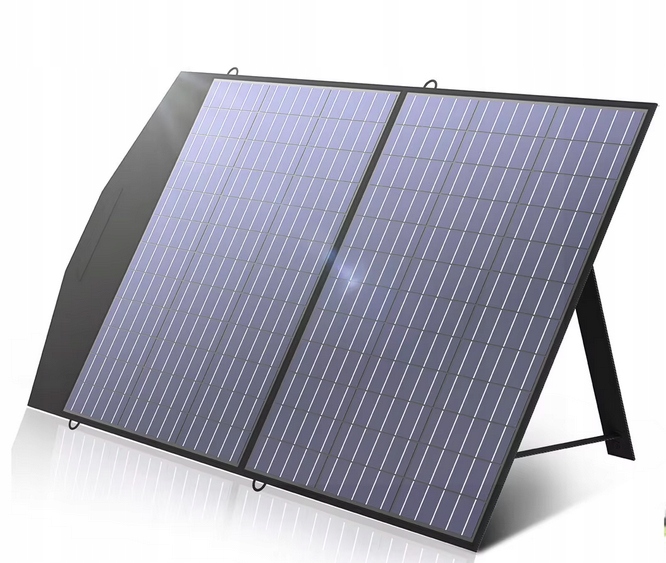 Panel solarny-ładowarka 50W Etfe 2 porty Usb+dc składany monokrystaliczny!