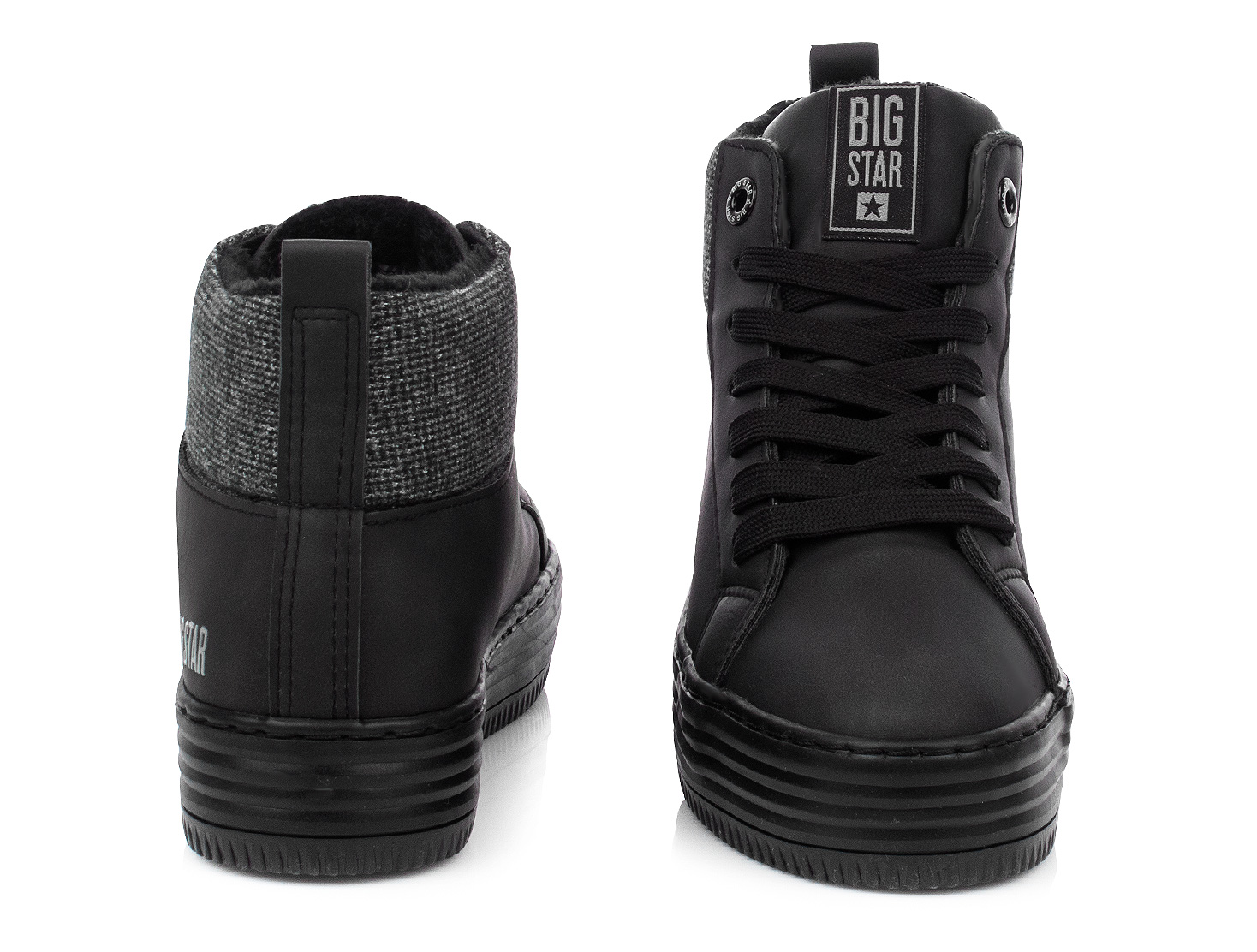 BIG STAR DAMSKIE BUTY ZIMOWE WYSOKIE OCIEPLANE 38 Kolor czarny