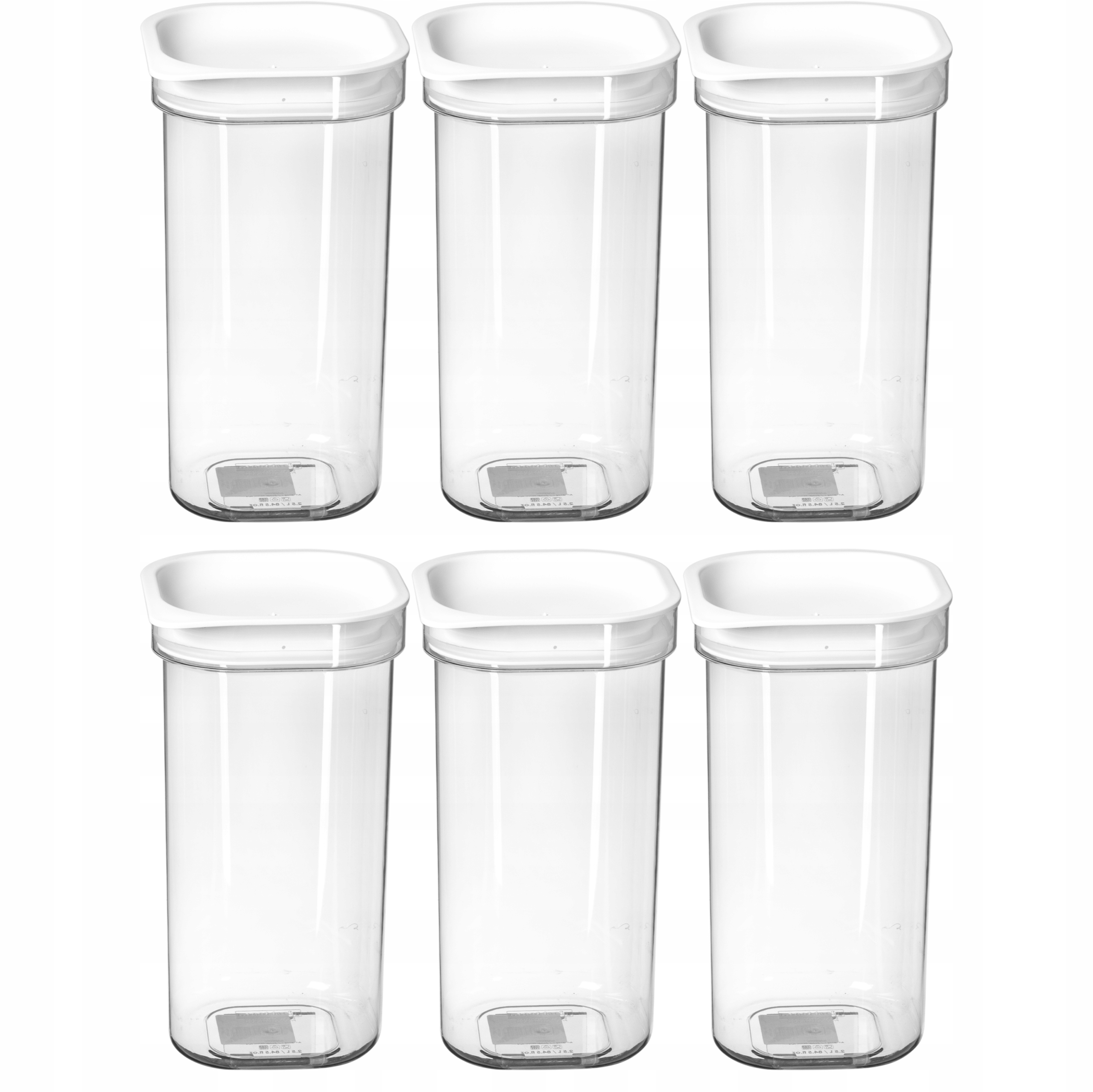 

Zestaw Pojemników Na Żywność Ryż Makaron 6x 2,5L