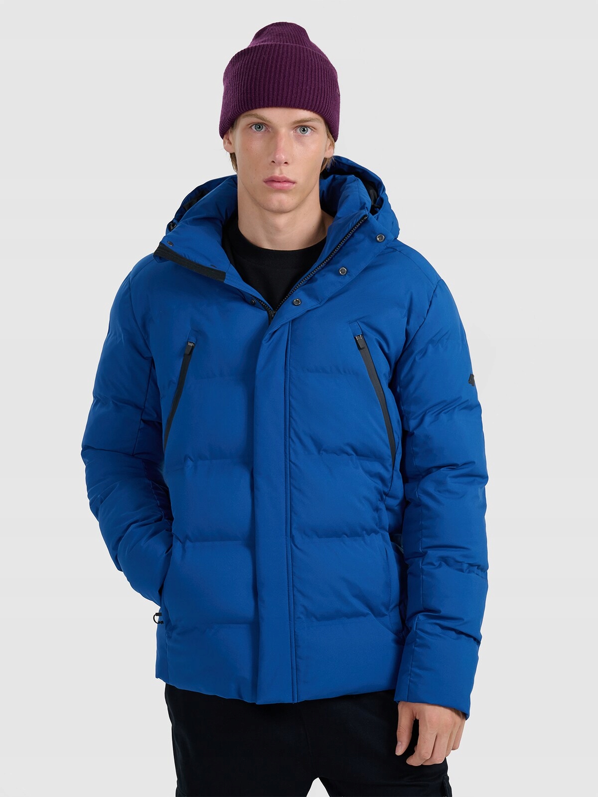 4F Pánská treková bunda Modrá XXL