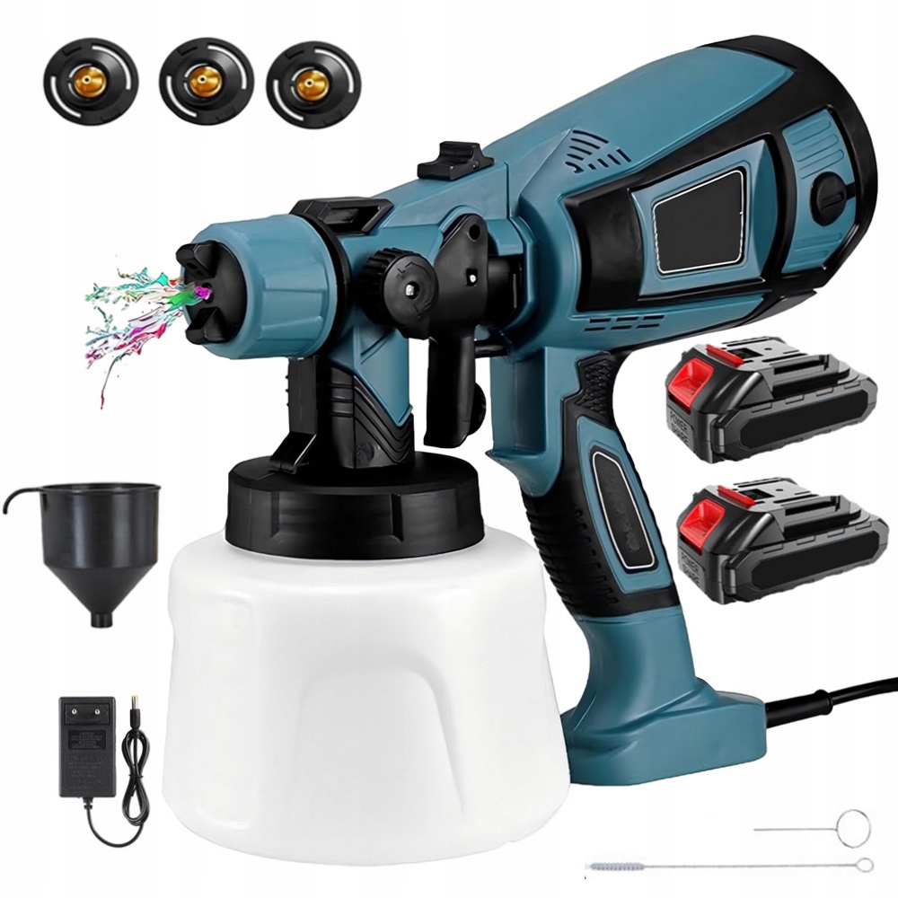 Elektrická stříkací pistole na malování stěn, malířský agregát, 3 trysky, 50 Din, 650 W