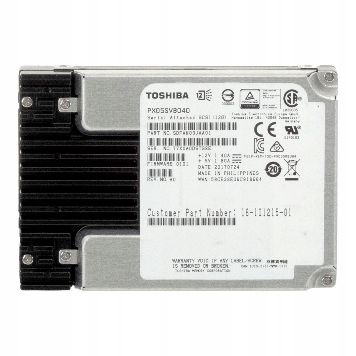 Cisco 16-101215-01 400GB MLC SAS-3 2,5'' PX05SVB040