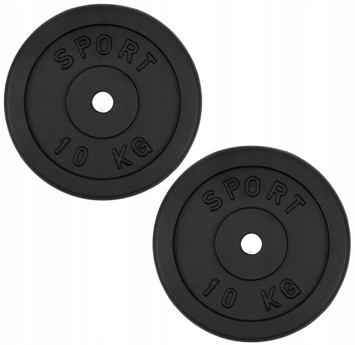 

Obciążenie żeliwne 2x10kg talerz zestaw 20kg 31mm