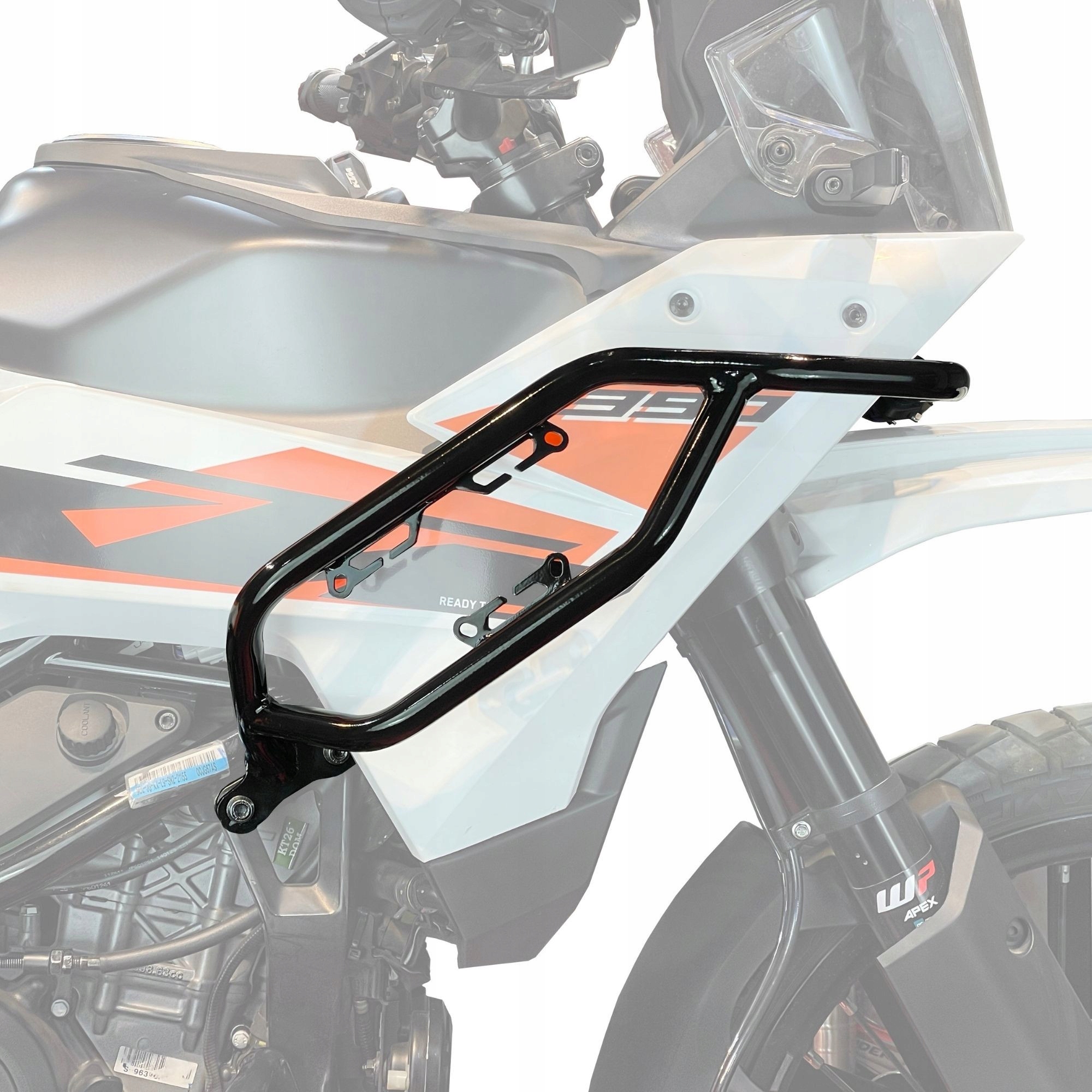 Ochranné gumové nádrže palivového systému pre Ktm 390 Adventure 2025-26 Gloss Black