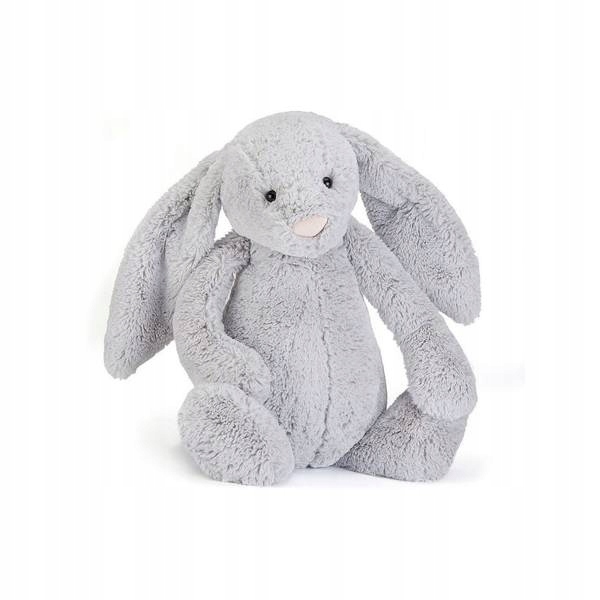 

Duży Wielki Miś Pluszowy Królik 45cm Beż Szary