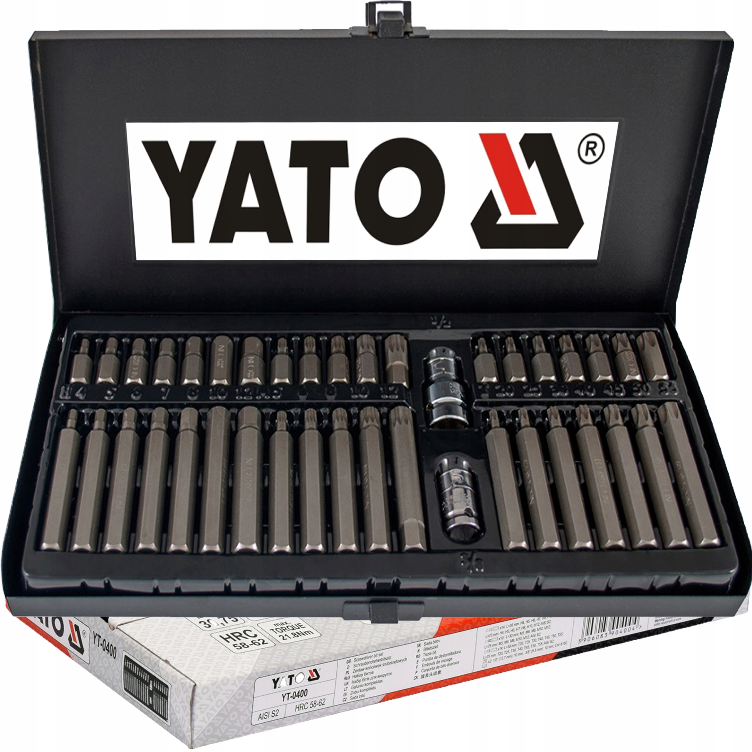 

Klucze Torx Spline Hex Imbusowe Bity 40 el Yato