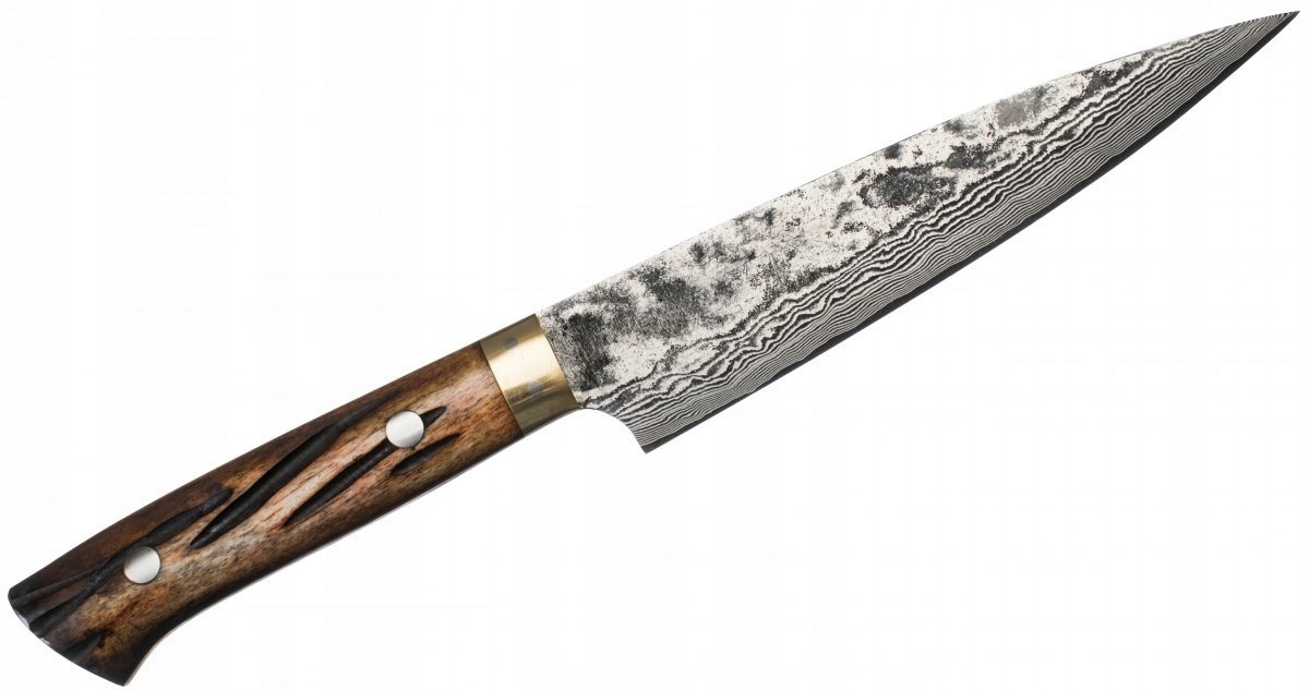 Univerzálny Nôž Takeshi Saji Ybb 15 cm, oceľ VG-10, drevená rukoväť