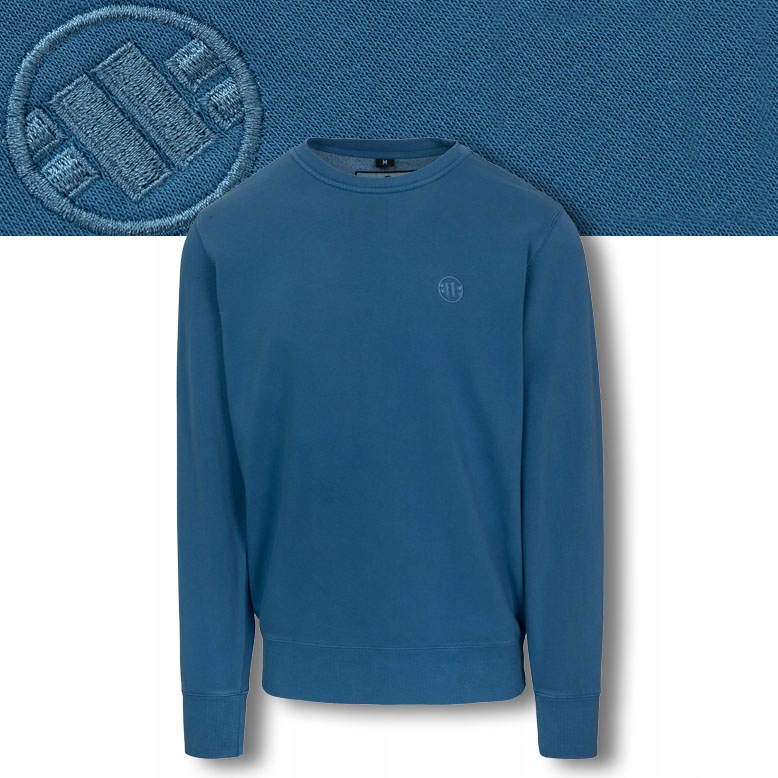 Męska Bluza Pitbull Sportowa bez kaptura Washed Lancaster II