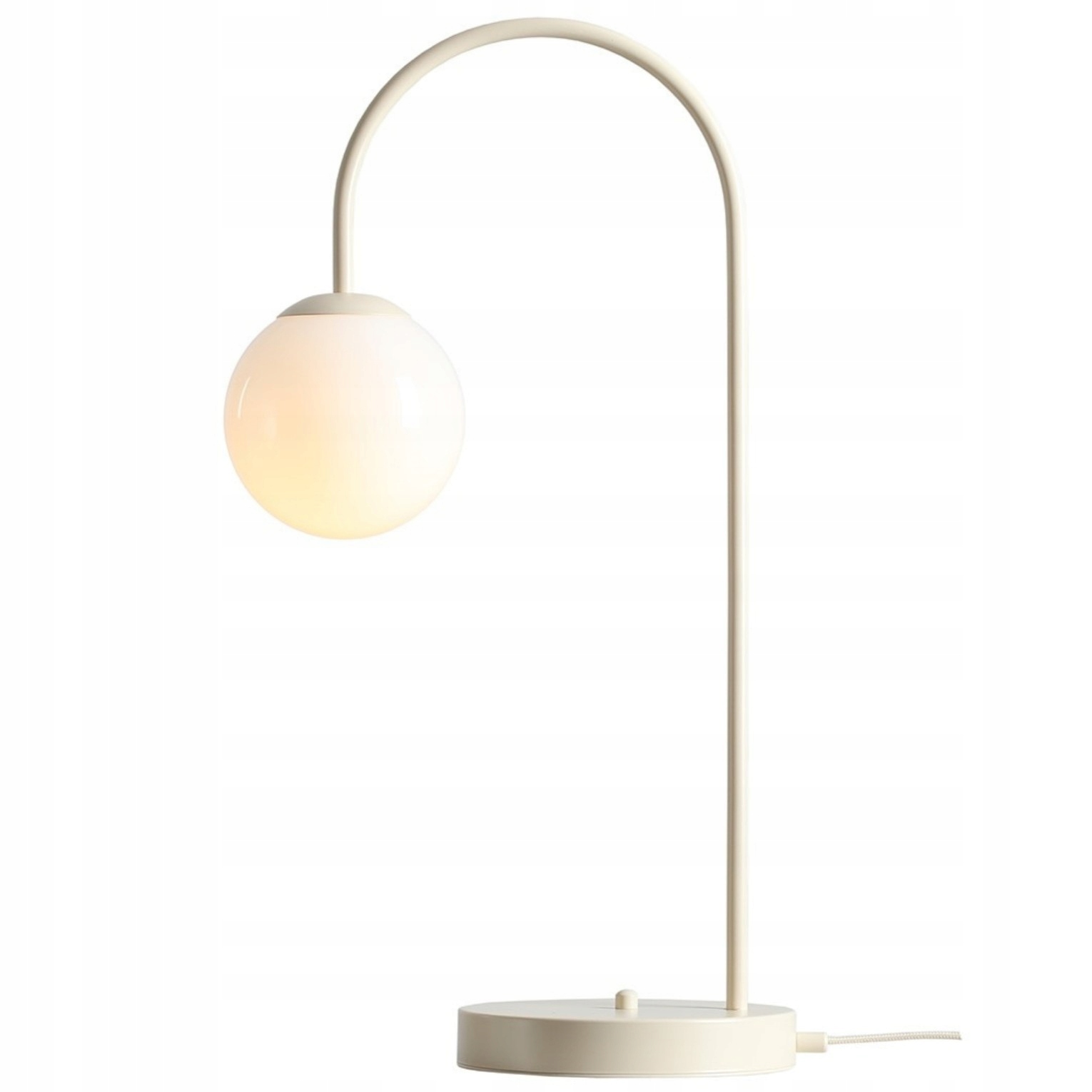 Stolová, kontaktná stolová lampa krémová do spálne, obývačky, kancelárie Una