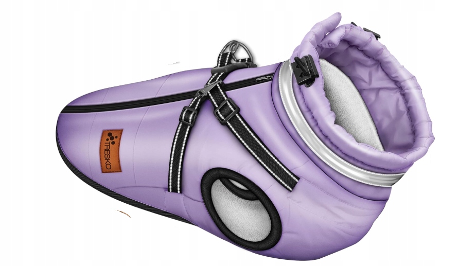 Levně Zimní kabátek pro psa, zateplený a voděodolný, 3XL, fialový