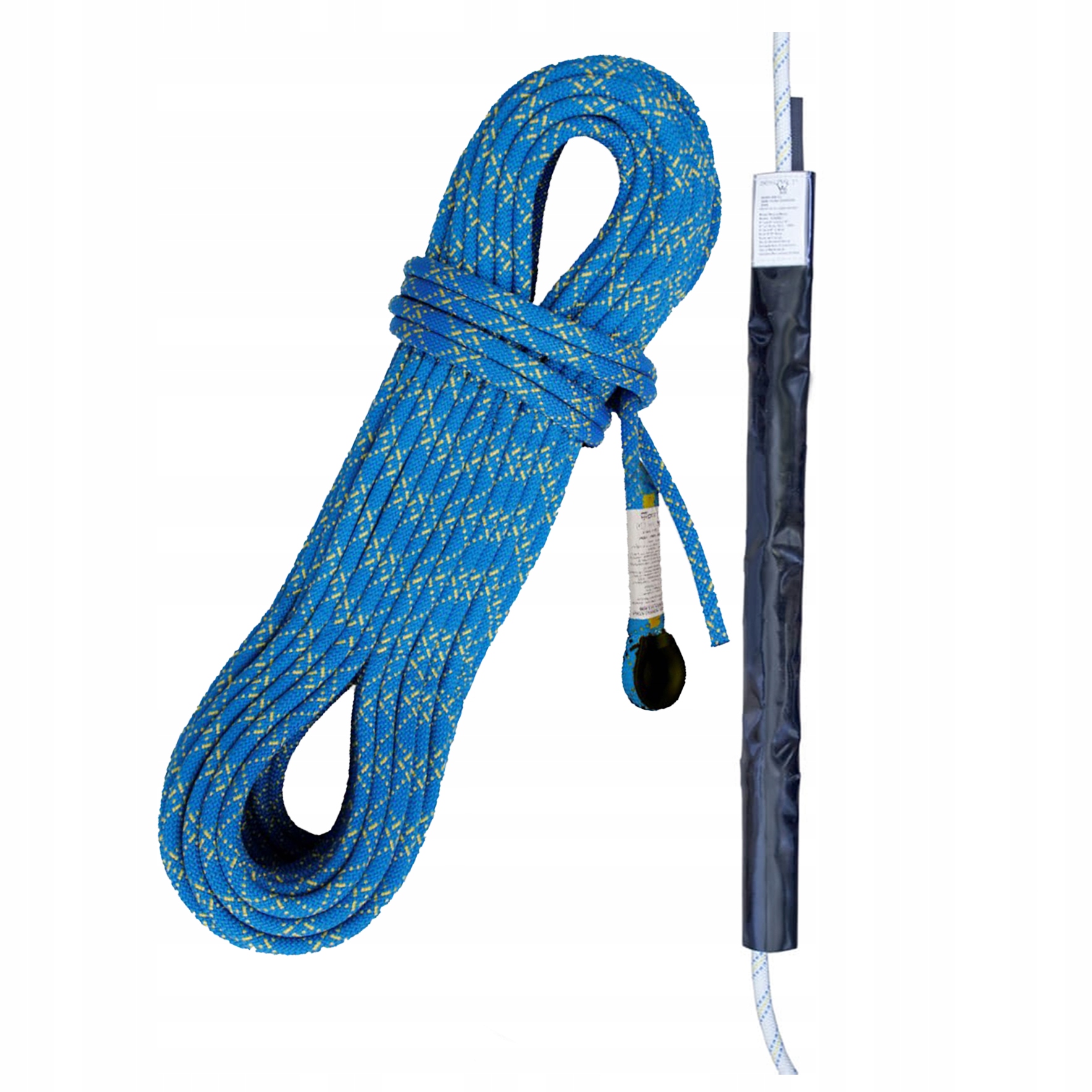 Zajišťovací sada Irudek Polostatické lano 40 m s karabinou krytka