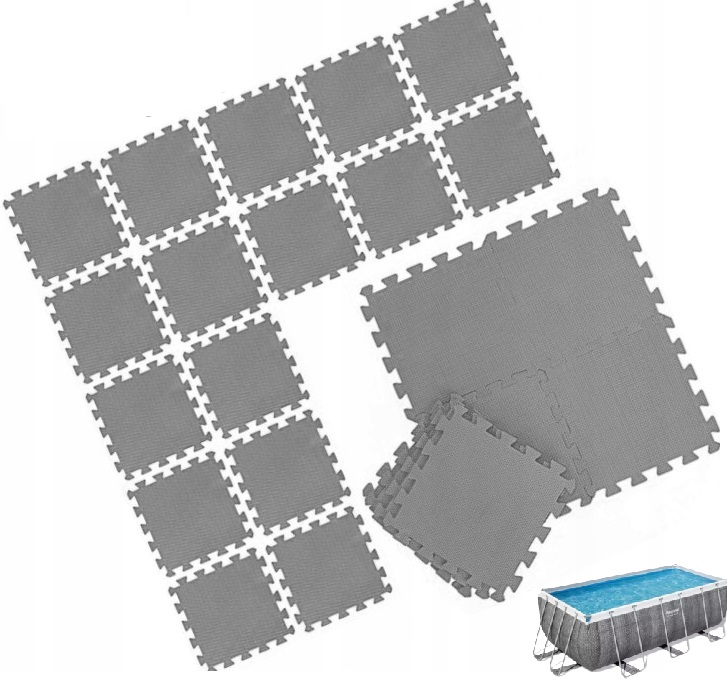 Penová Podložka Pod Basen Bestway Power Steel 412x201x122CM Puzle Pod Dno