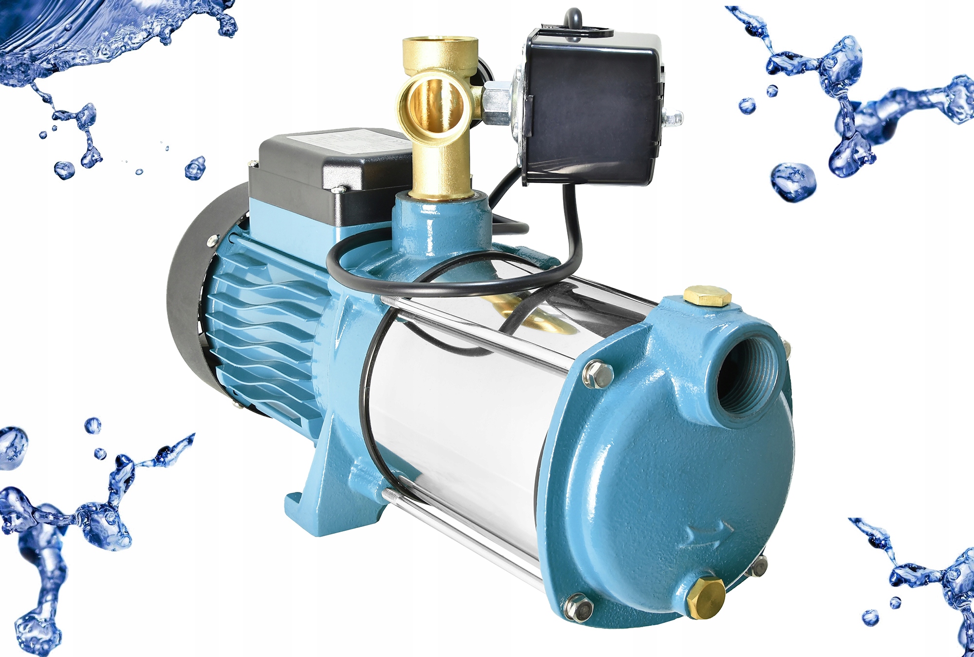 Pompa Hydroforowa Powierzchowna Inox Wody Wydajna Mh Z Osprzętem Mhi 1300