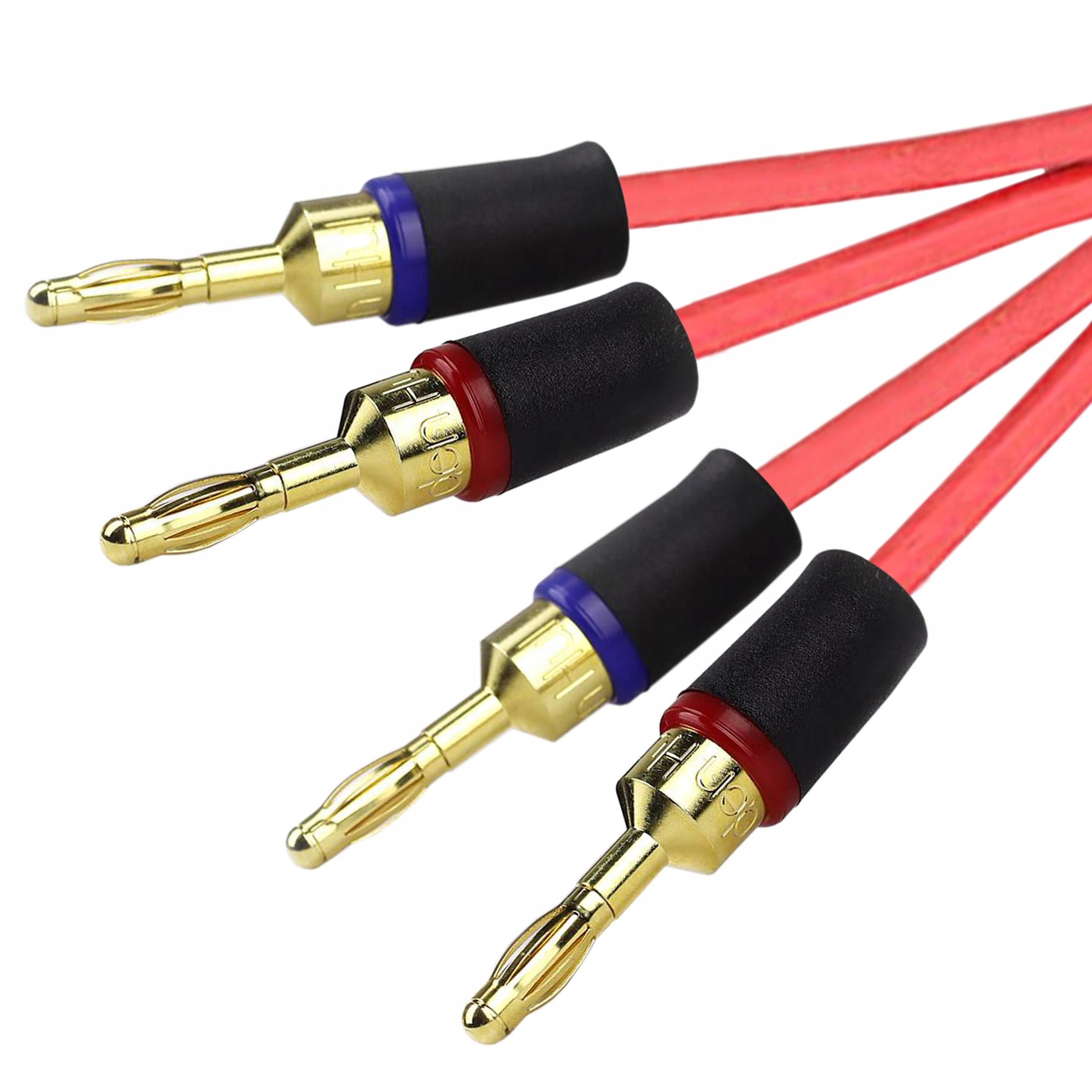 Van Den Hul The Twin Red Bananas Komplet Kabli Głośnikowych Ofc AWG16 2x 3m