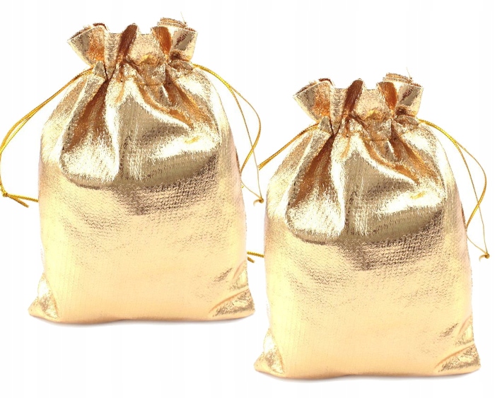 

Woreczek Złoty 10 CM X 12 CM 2 Sztuki