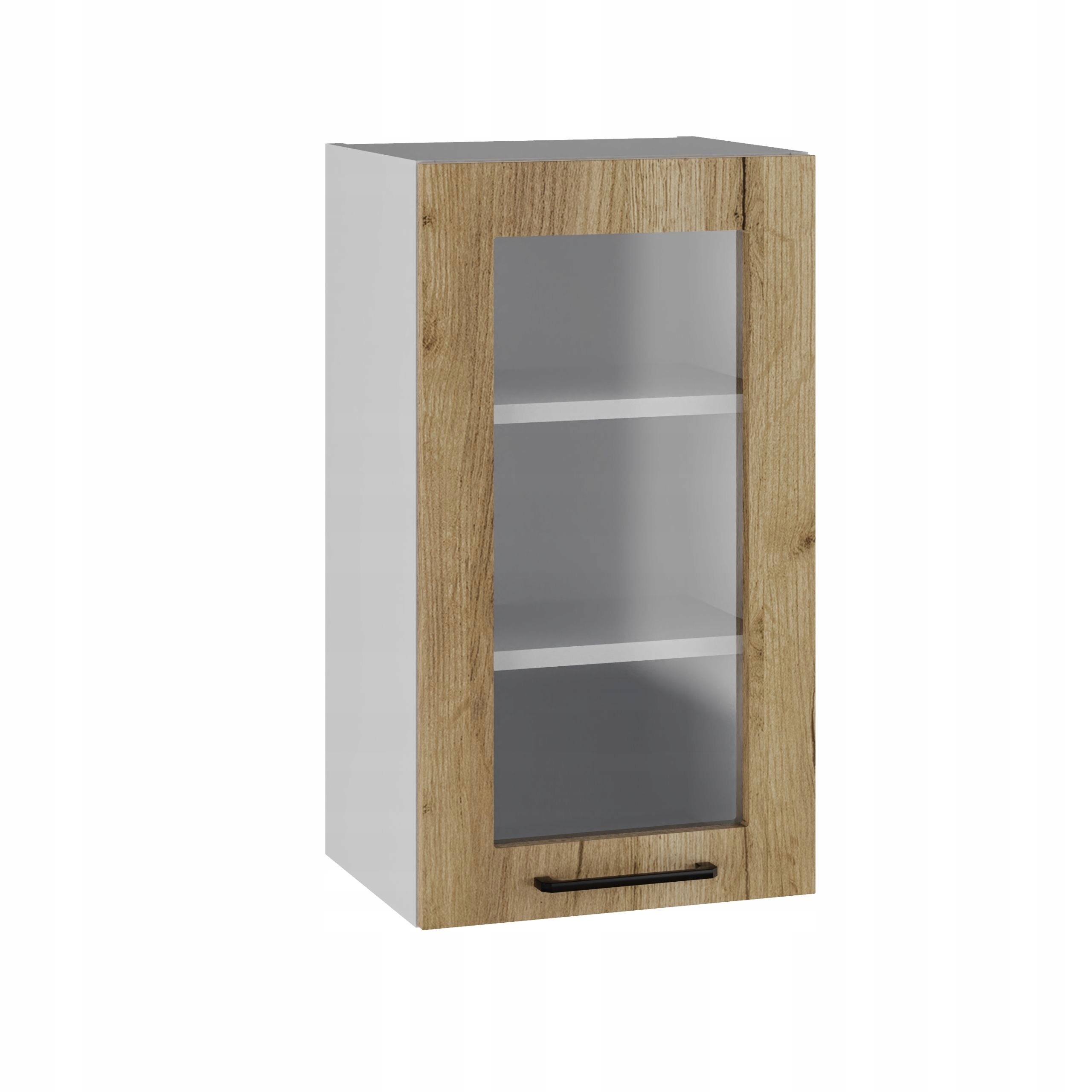 Kuchyňská skříňka horní vitrína 45/72 Tafla Dub Craft Zlatý