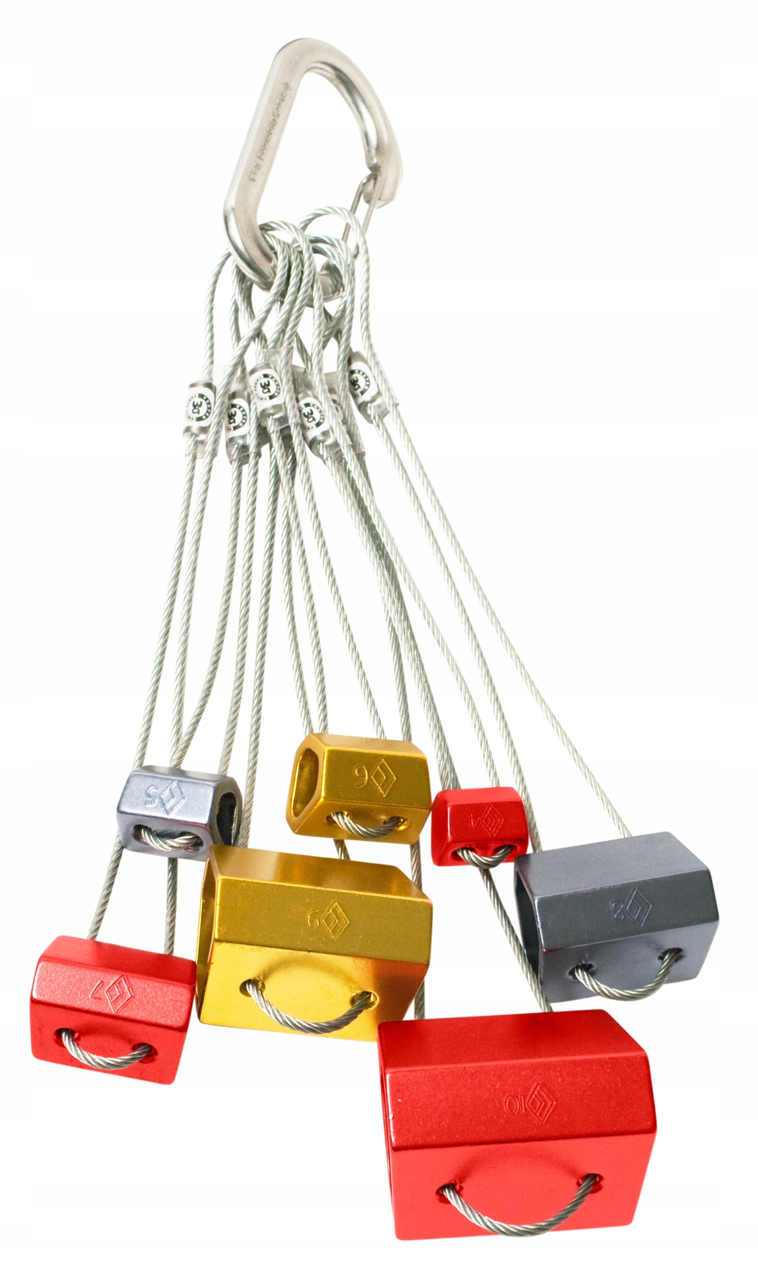 Zestaw kości wspinaczkowych Black Diamond Hexcentric 4-10