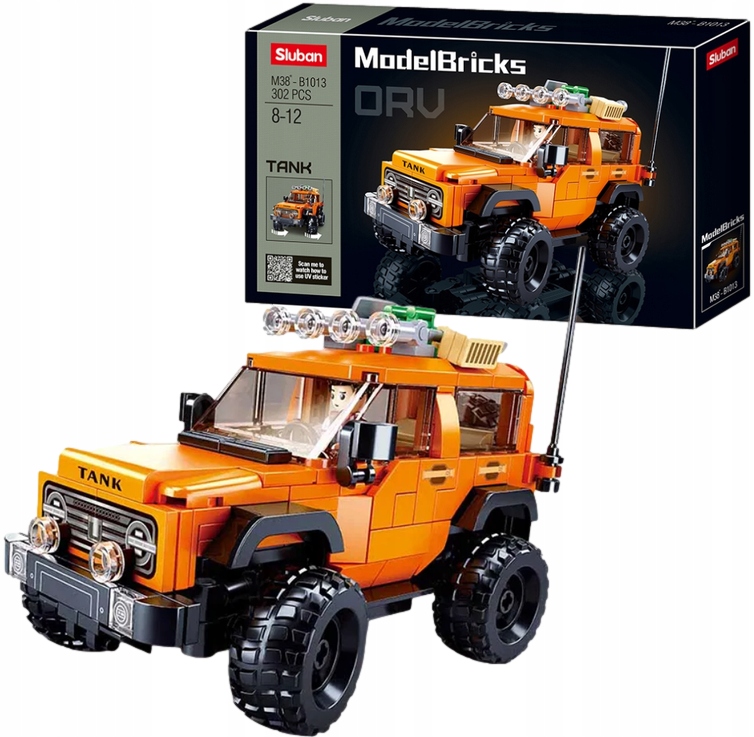 

Klocki Sluban Jeep Off Road Samochód Terenowy 302e