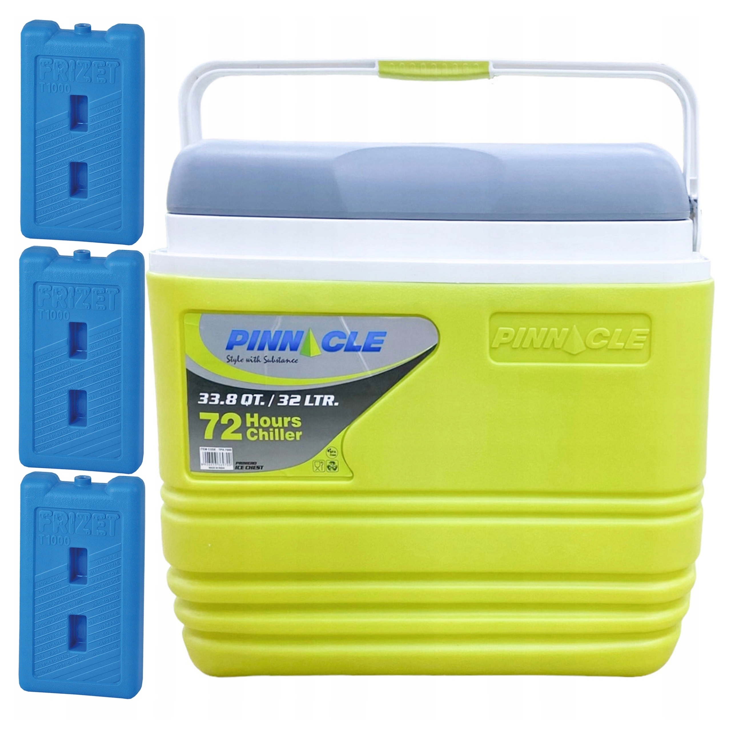 Sada turistická lednička Pinnacle TPX7000 32L zelená 3 chladicí vložky