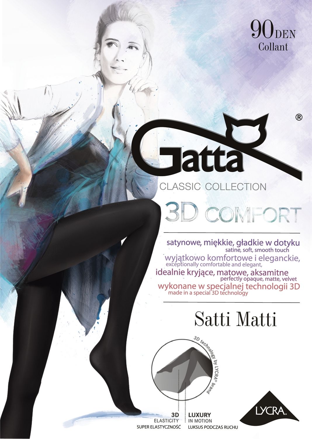 

Gatta Satti Matti 90 Rajstopy dam. 2-S / Grafit