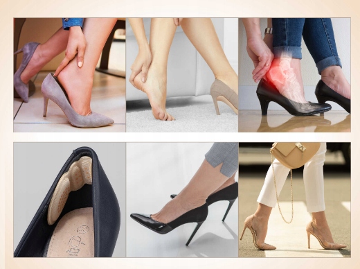 PIANKOWE ZAPIĘTKI DO BUTÓW OBTARCIA PIĘTY WKLEJANE Kolor dominujący beże i brązy