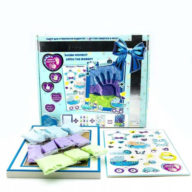 Ciastolina odcisk niemowlaka CHŁOPCZYK