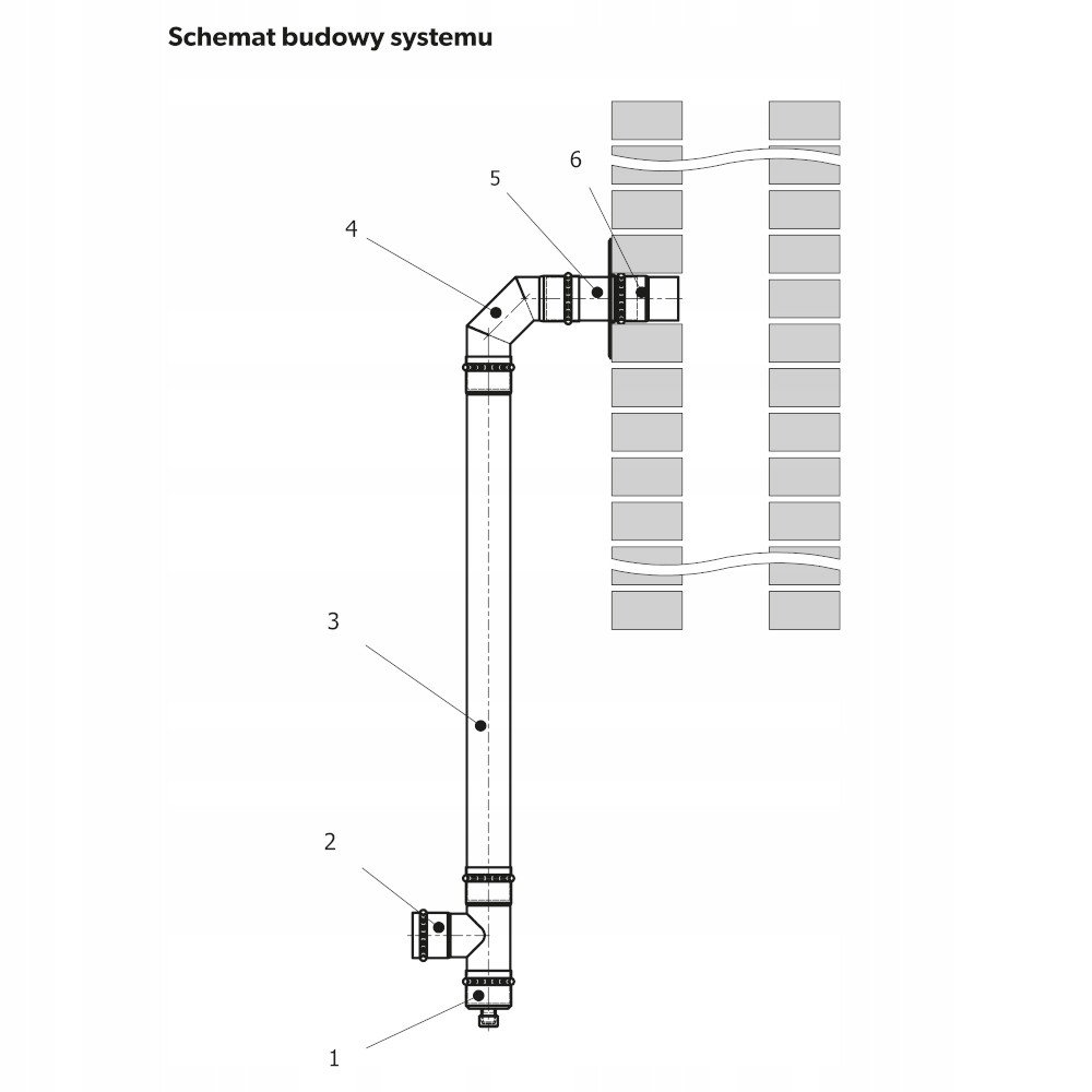Rozeta fi 80 do peletu ROZII Długość 0.1 m