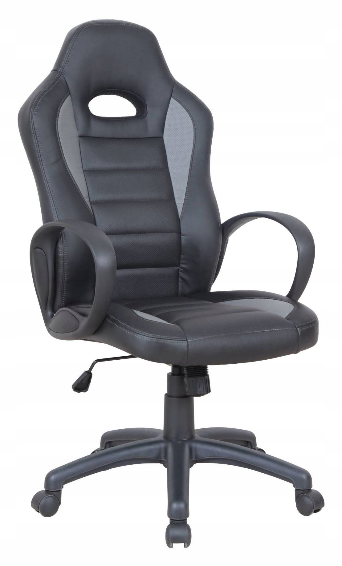 Krzesło Biurowe Swims Czarne Fotel Obrotowy Ergonomiczne Ekoskóra