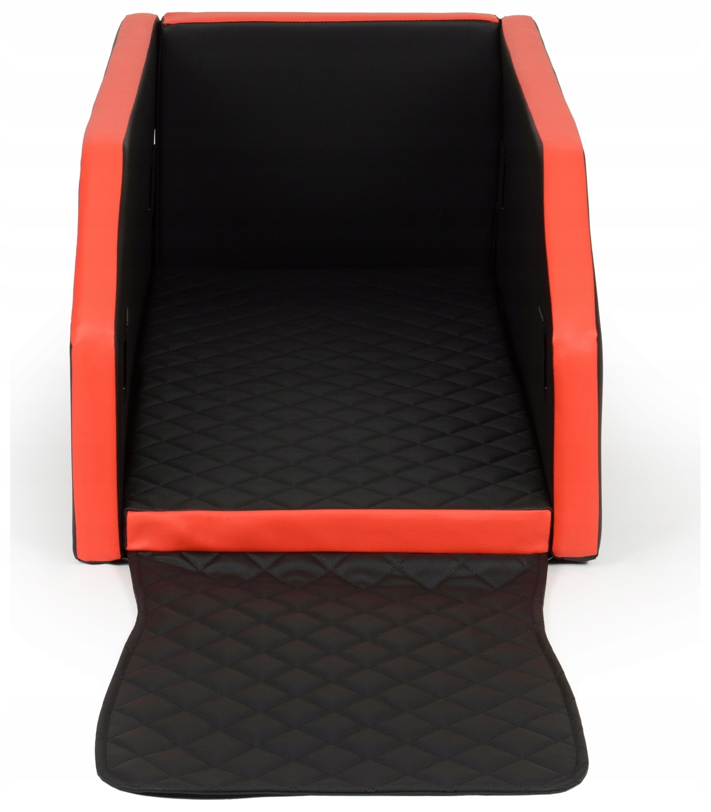 Pelíšek na zadní sedadlo 55x100, skládací, černo-červené, pro psa