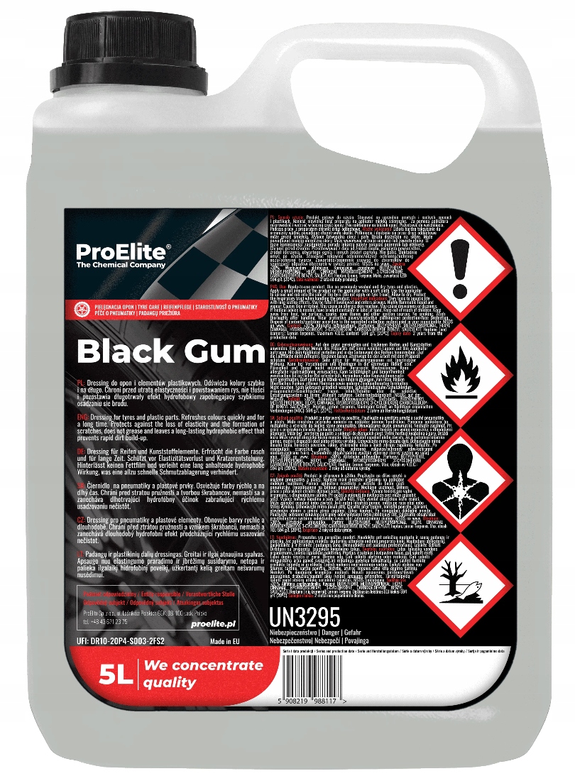 PROELITE BLACK GUM 5 L