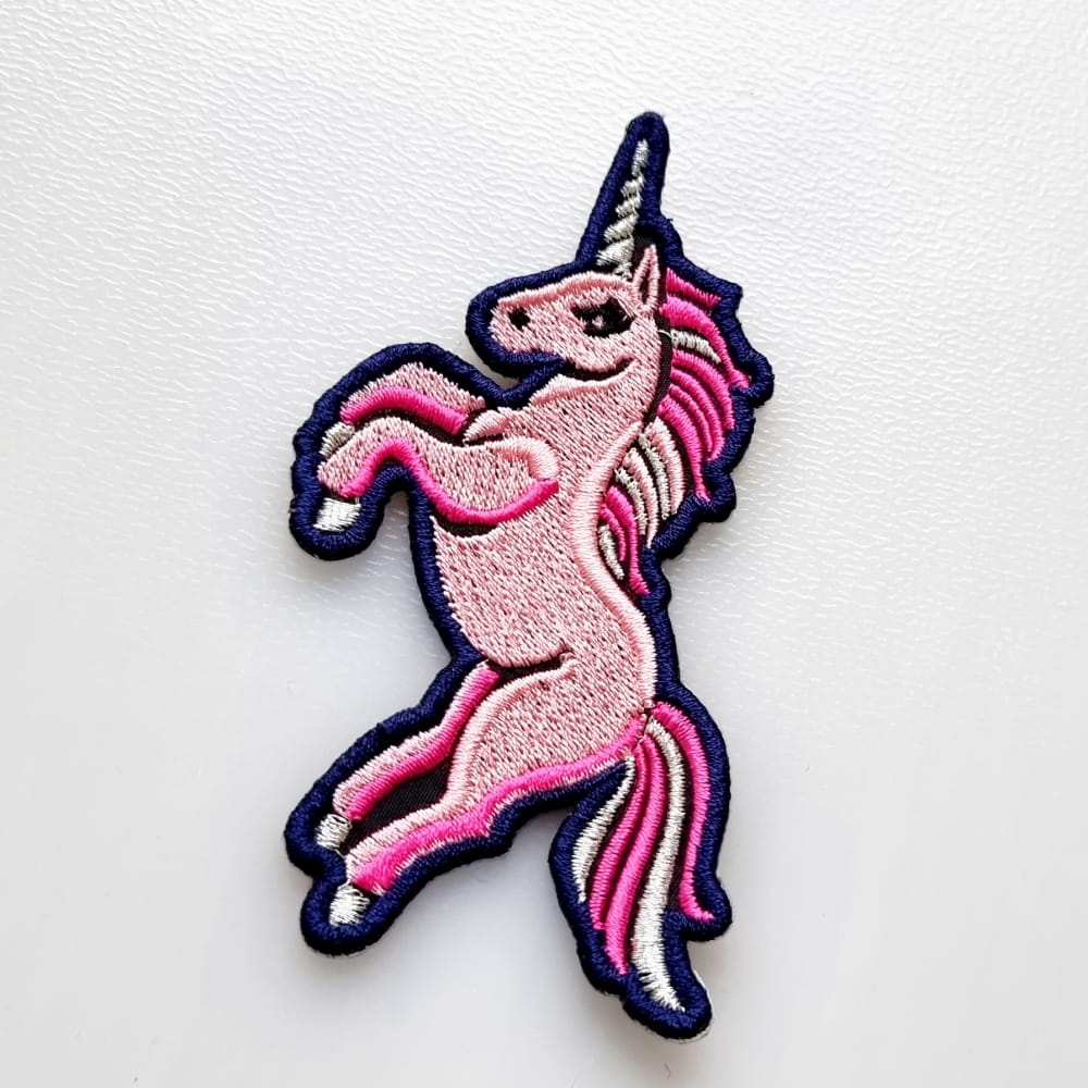 Haftowana naszywka TERMO na ubranie - Jednorożec różowy 11,2 x 6,3 cm Kod producenta WZHS