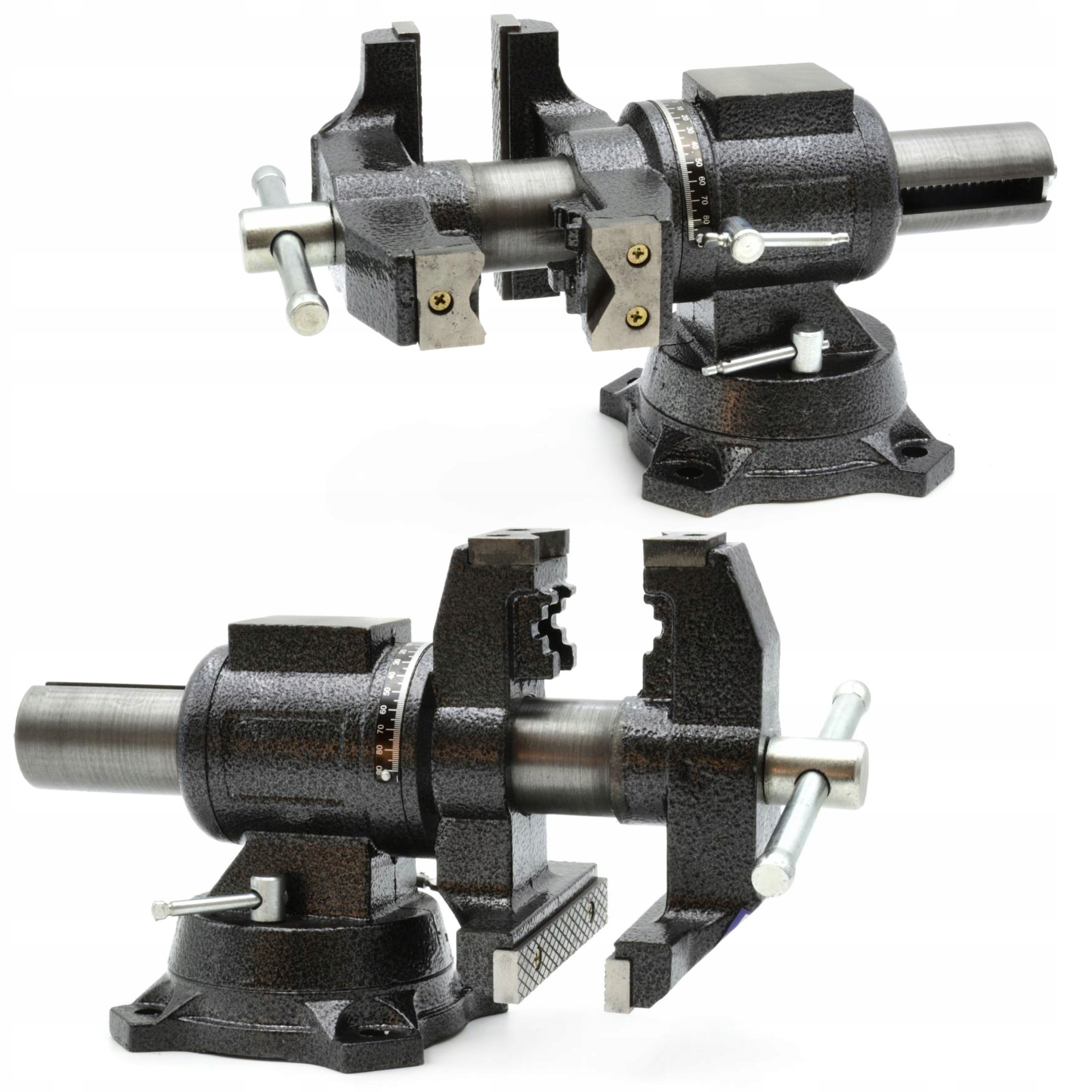 Otočný Svěrák 2OSÝ 5" 125 MM Pro Multifunkční Trubky Geko G01035