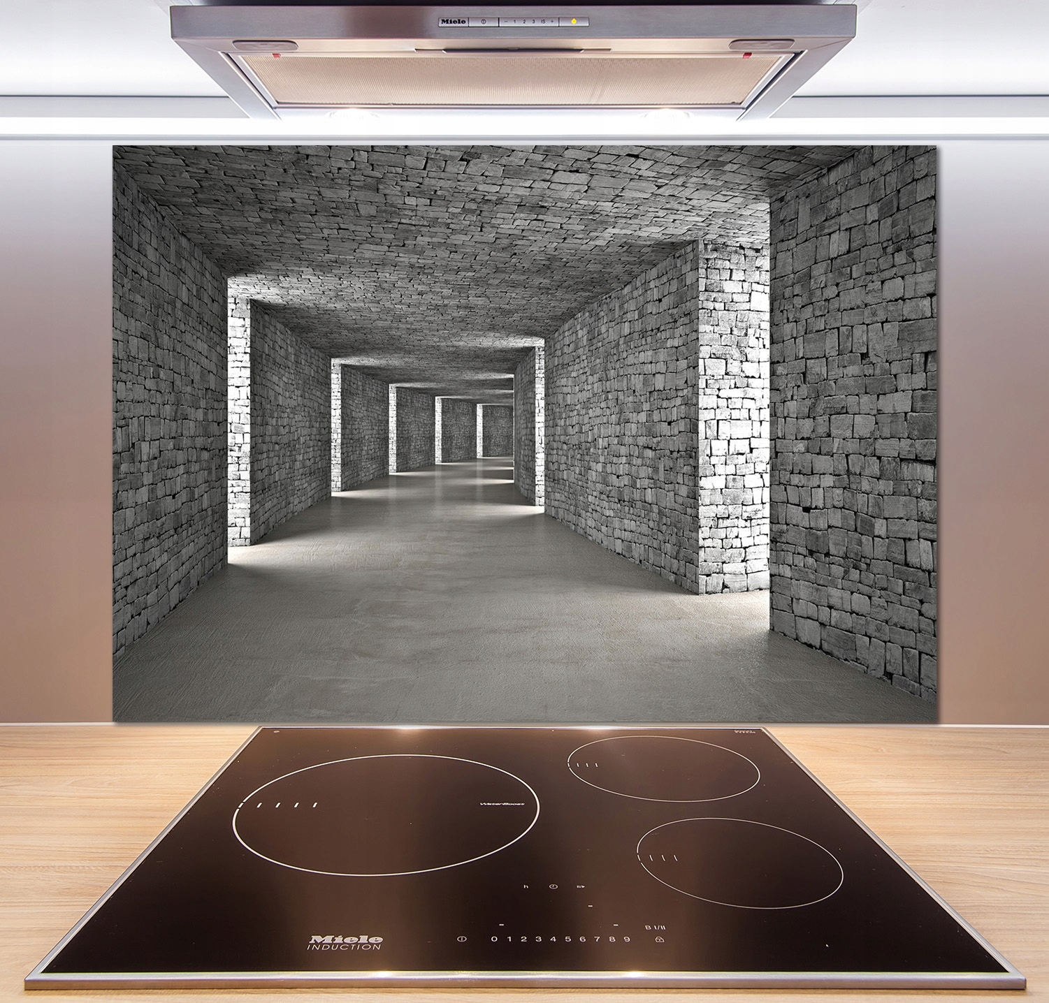 

Panel do kuchni Tunel z cegły 100x70 cm + Klej