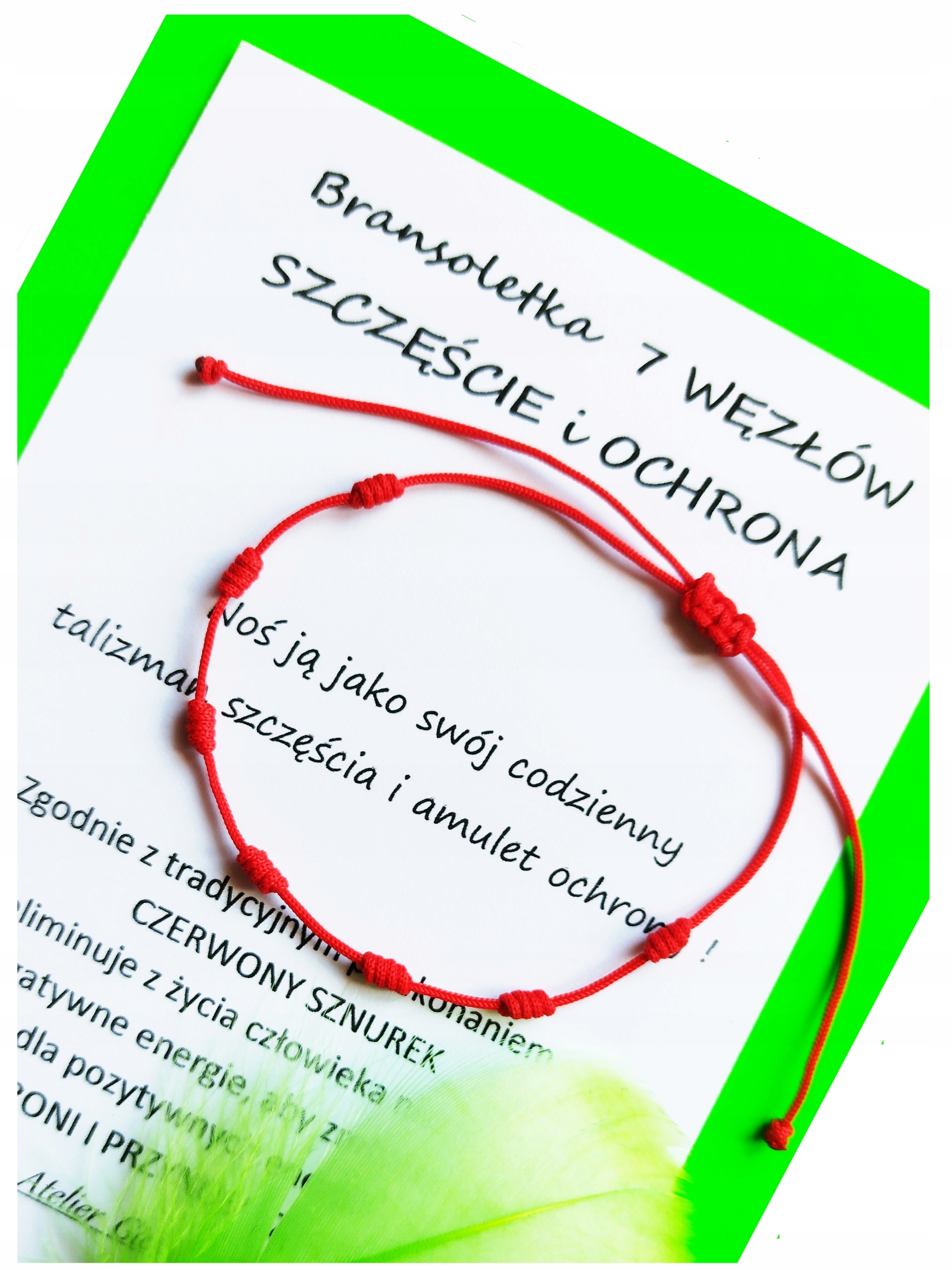 

Bransoletka 7 węzłów Szczęście I Ochrona 080