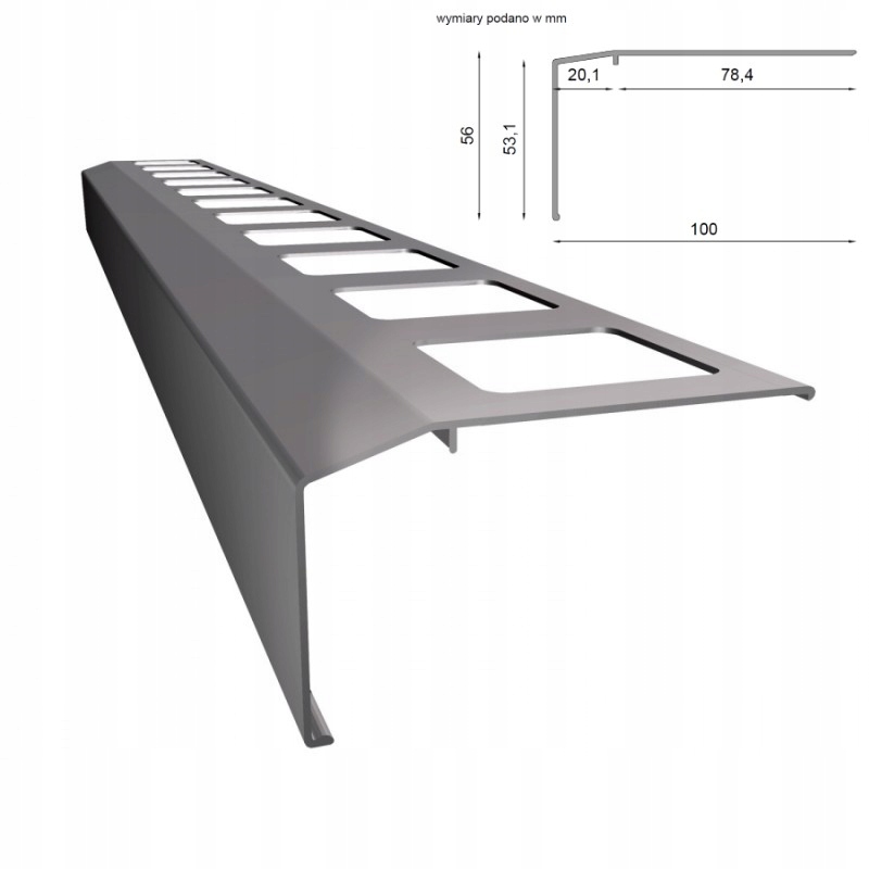 

Profil Okapowy K301 tarasowy balkonowy Renoplast